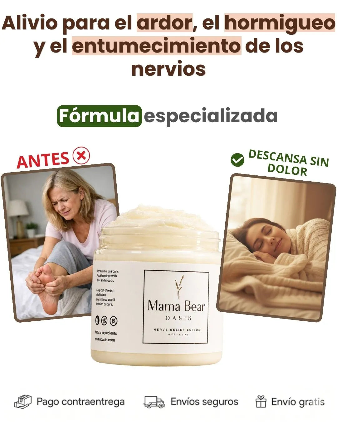 Mama Bear™. Crema para el Dolor Neuropático