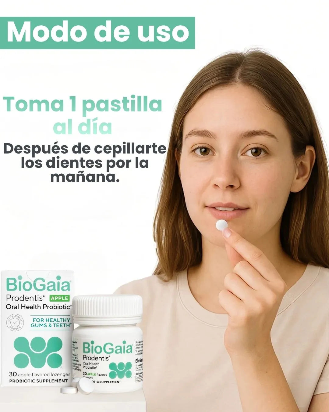 BioGaia™. Tratamiento con probióticos orales.
